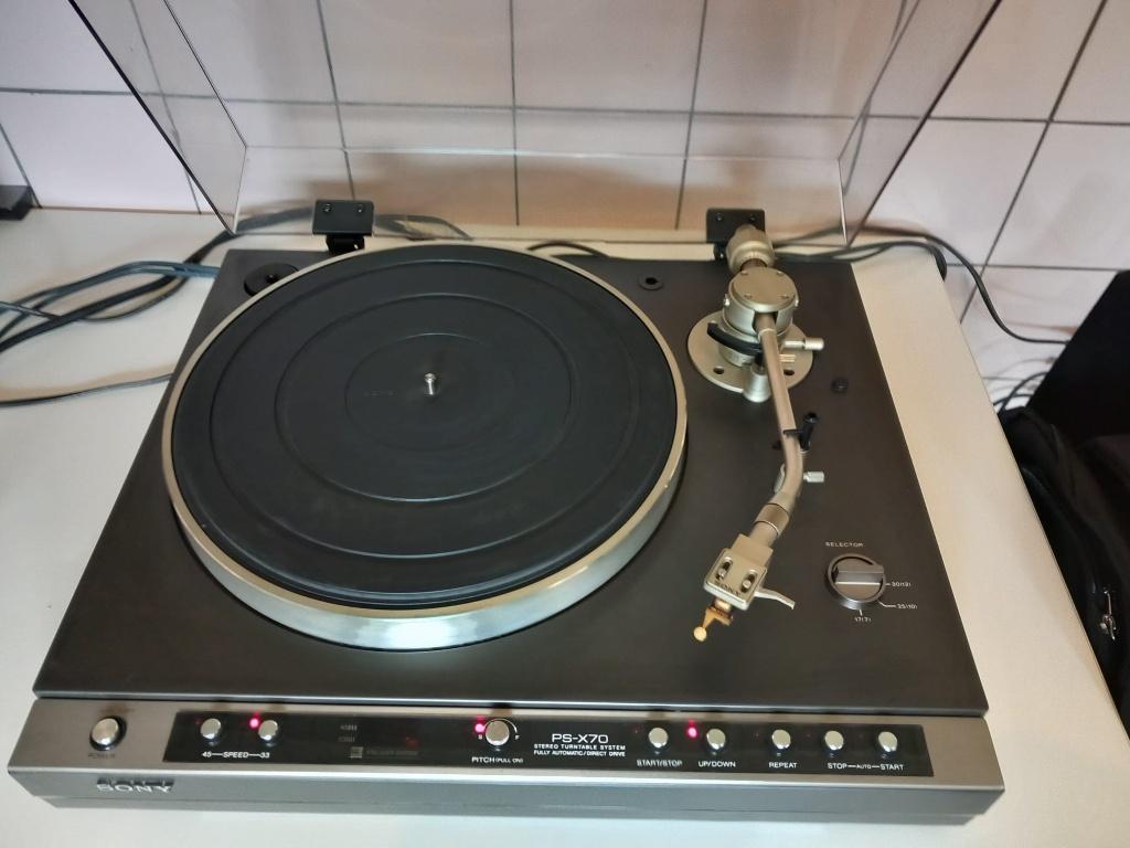 Zeldzame vintage Sony PS-X70 platenspeler, Audio, Tv en Foto, Ophalen, Automatisch, Zo goed als nieuw, Platenspeler