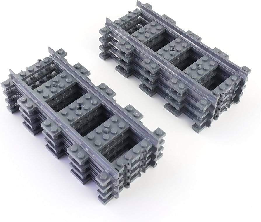 Lego trein: 20 rechte sporen (Nieuw!!!), City, Lego, Nieuw, Ophalen of Verzenden
