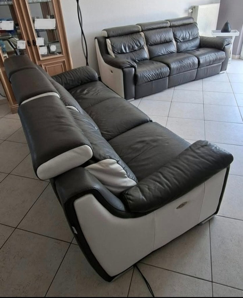 2 fauteuils  relax électrique +1fauteuil électrique cuir, Maison & Meubles, Enlèvement, Utilisé, Cuir