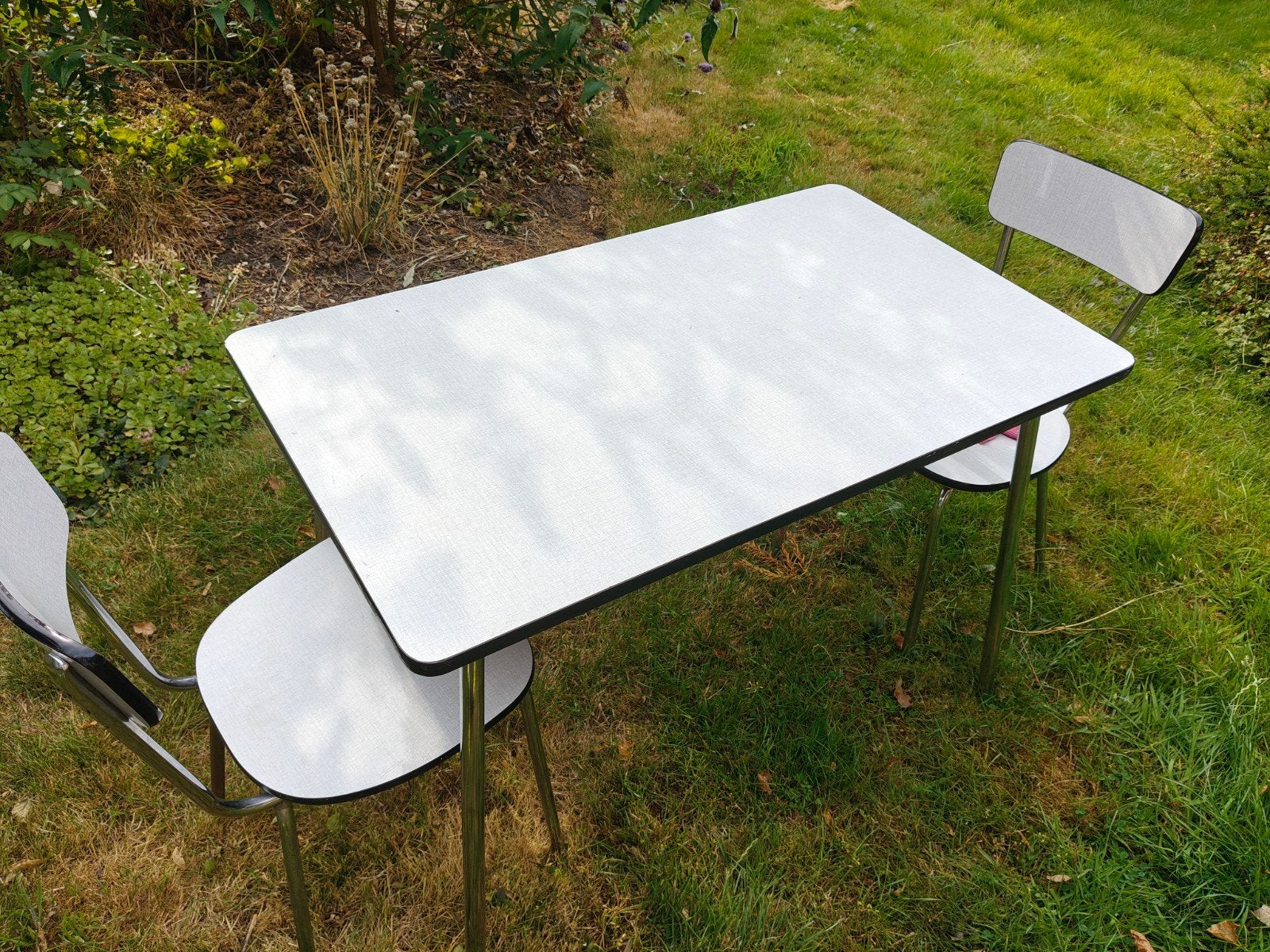 Vintage Retro FORMICA set_2 'zwarte bies', Ophalen