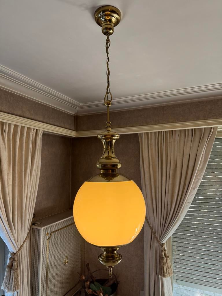 Grote design hang bollampen 2x, Ophalen, Zo goed als nieuw, Metaal, Oosters