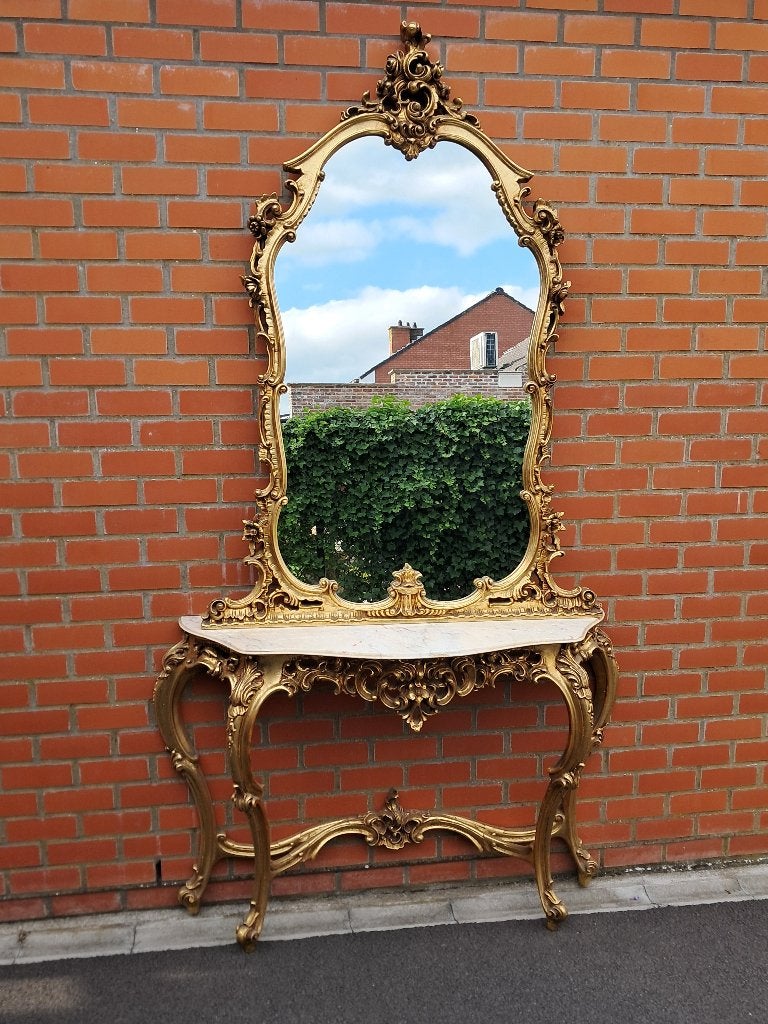 console met spiegel, Antiek en Kunst, Antiek | Spiegels, Ophalen