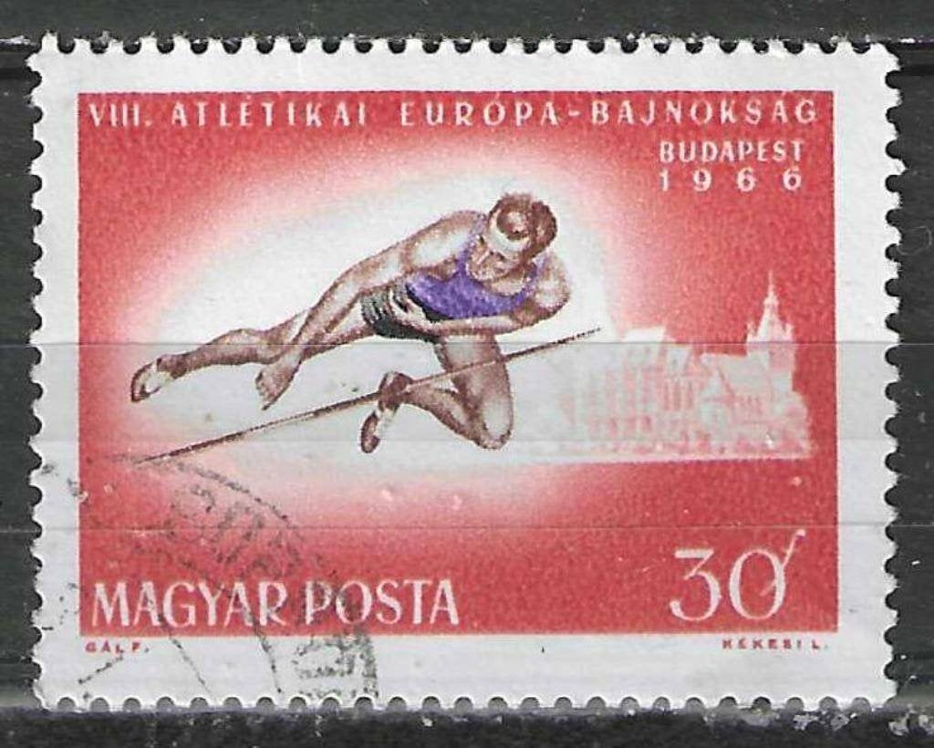 Hongarije 1966 - Yvert 1853 - Hoogspringen (ST), Postzegels en Munten, Postzegels | Europa | Hongarije, Gestempeld, Verzenden