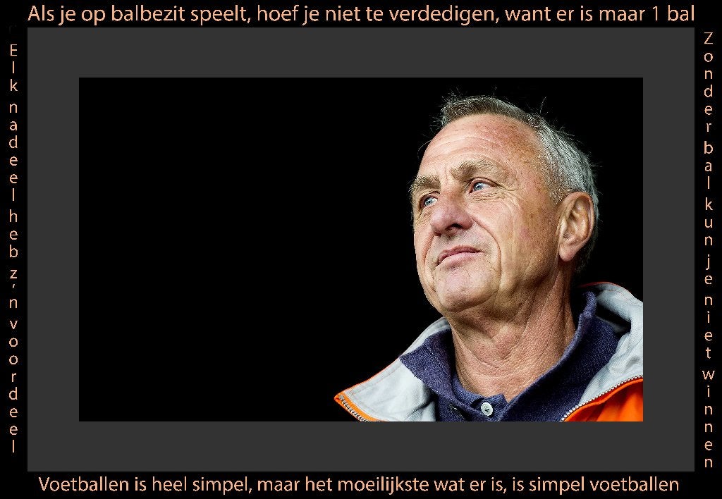 Johan Cruyff, Antiek en Kunst, Kunst | Litho's en Zeefdrukken, Ophalen of Verzenden
