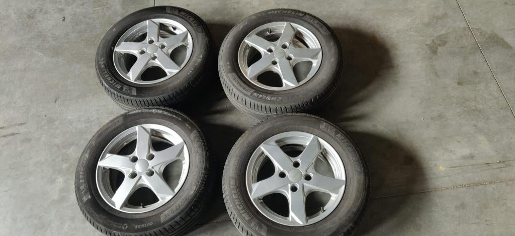 KIT ROUE ALU ETE, Auto-onderdelen, Banden en Velgen, Ophalen, 15 inch, Banden en Velgen, 195 mm