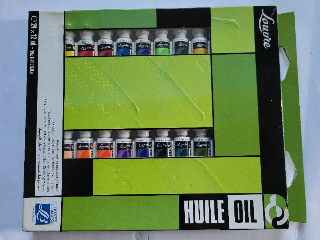 Peinture huile Coffret Lefranc & Bourgois de 24 x 12ml, Hobby & Loisirs créatifs, Peinture, Enlèvement ou Envoi, Comme neuf