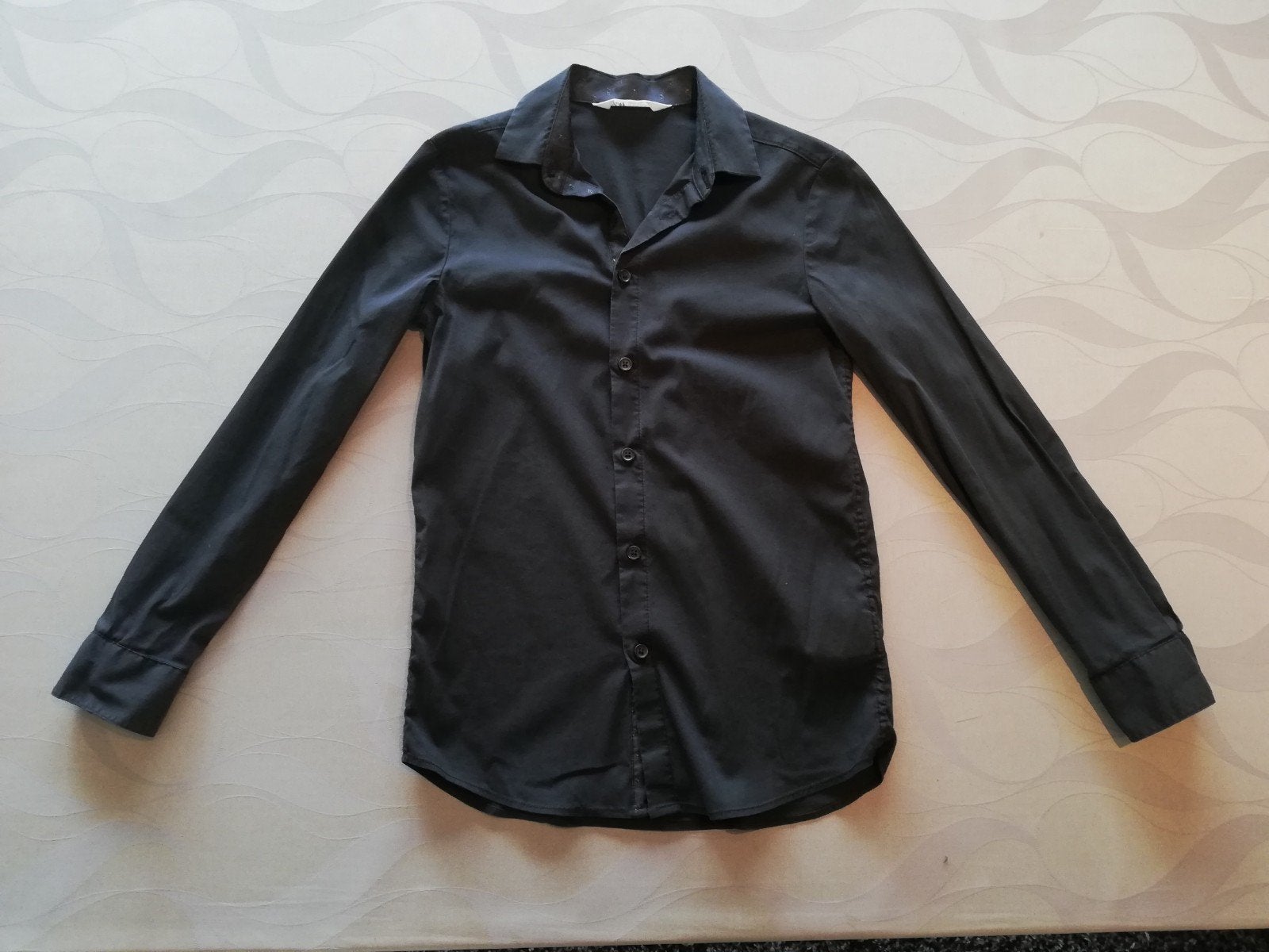 Zwart overhemd voor jongen maat 152, Ophalen, Zo goed als nieuw, Jongen, Overhemd of Blouse