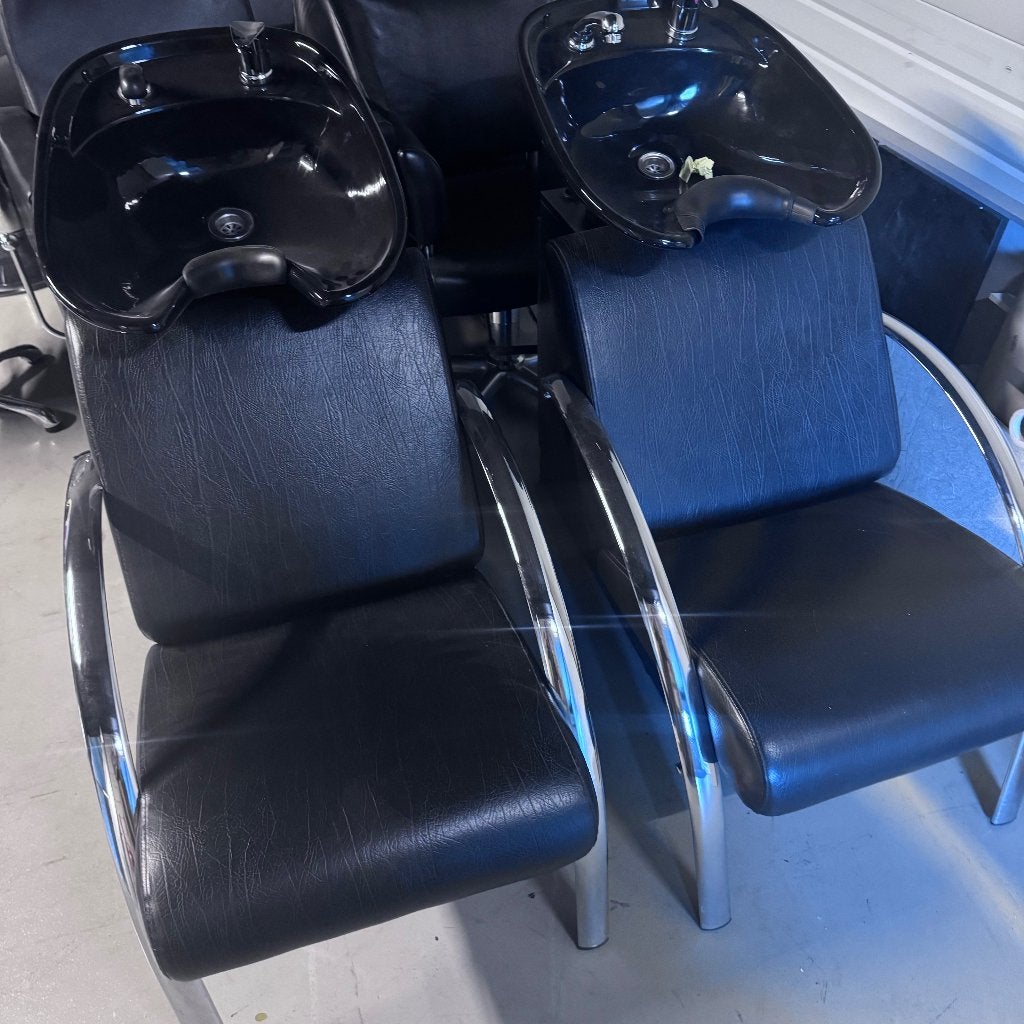 wasunit kapper kapsalon washing unit dames heren zwart, Huis en Inrichting, Ophalen, Zwart, Leer, Nieuw
