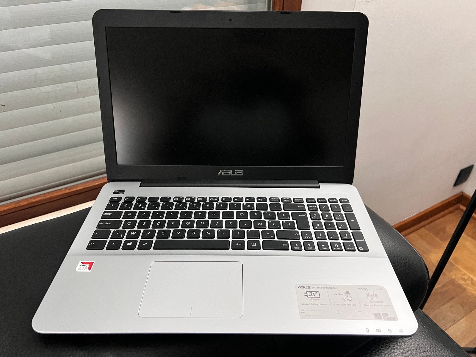ASUS 15-INCH LAPTOP/8 GB RAM - AMD A12/256 GB, Gebruikt, 2 tot 3 Ghz, 15 inch, 8 GB