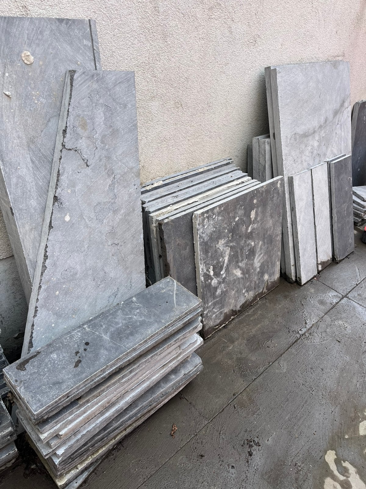 Restes de pierre bleue, Jardin & Terrasse, Pavé & Dalles, Enlèvement, Comme neuf, Tuiles de terrasse