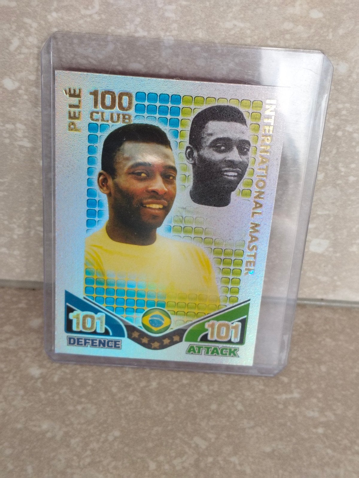 match attax 2010 Pelé kaart 100club, Ophalen of Verzenden