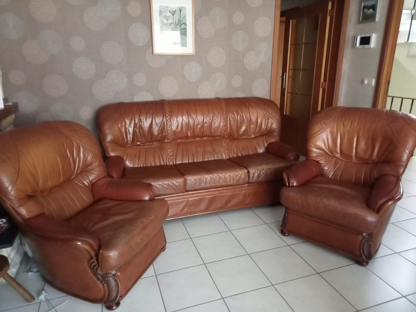 Set de sièges en cuir, Enlèvement