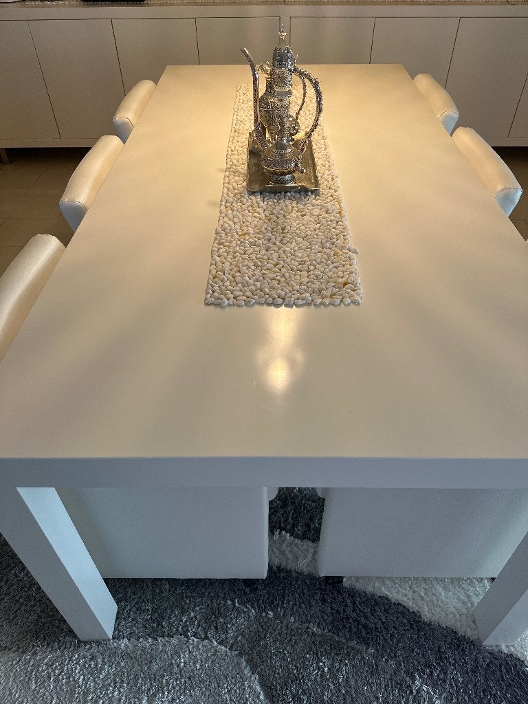 Table à manger avec 6 chaises, Carré, 100 à 150 cm, Enlèvement, Utilisé