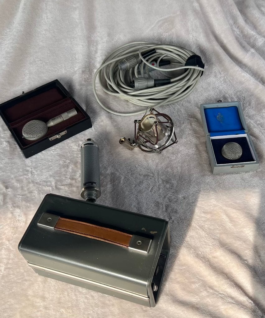 Neumann CMV 563 microfoonbody, Originele set met M7 + M55K, Musique & Instruments, Enlèvement, Utilisé, Micro studio