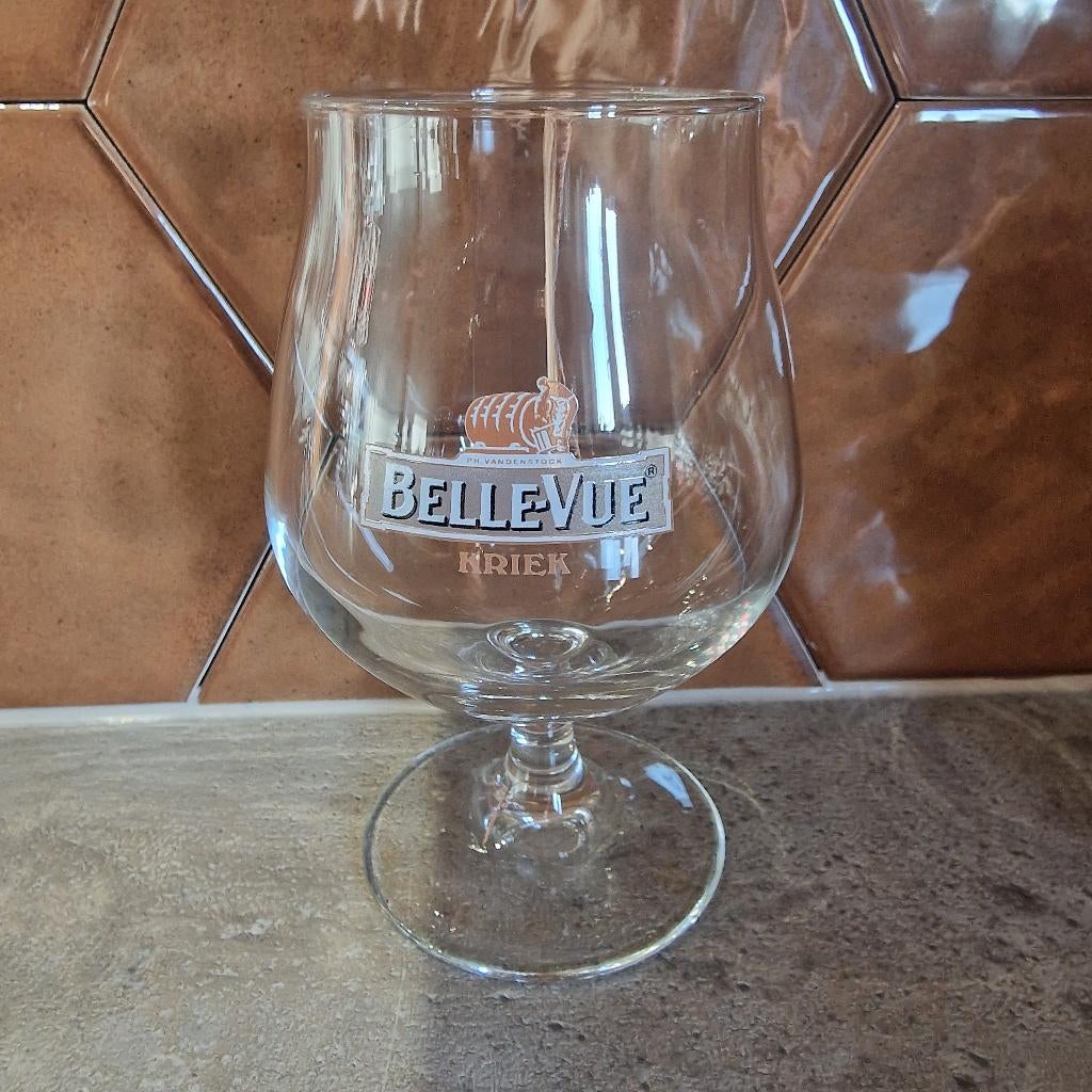 Glas Belle-Vue Kriek, Ophalen of Verzenden, Nieuw, Glas, Glas of Glazen