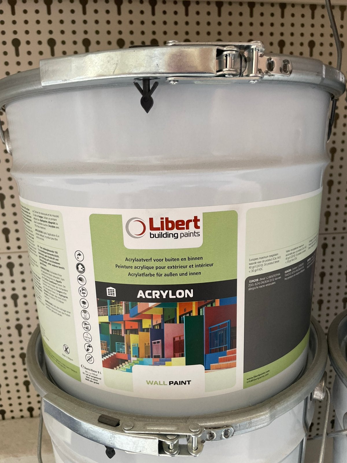 Acrylon; acrylaatverf voor binnen en buiten, Doe-het-zelf en Bouw, Verf, Beits en Lak, Ophalen, 5 tot 10 liter, Wit, Nieuw