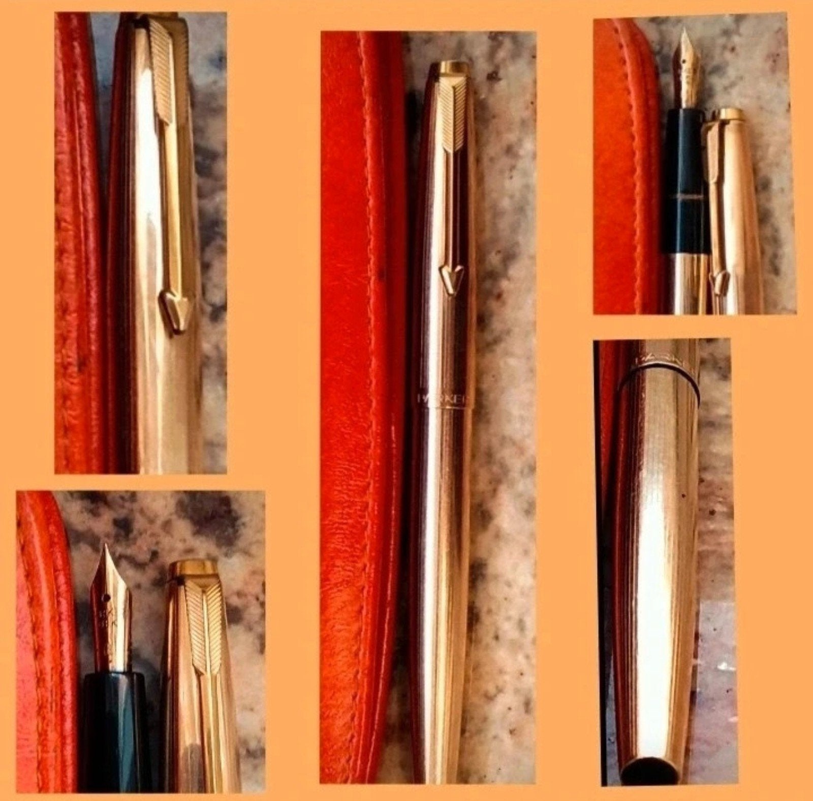 Vintage vergulde Parker vulpen Jaren '60., Verzamelen, Ophalen of Verzenden, Vulpen, Parker