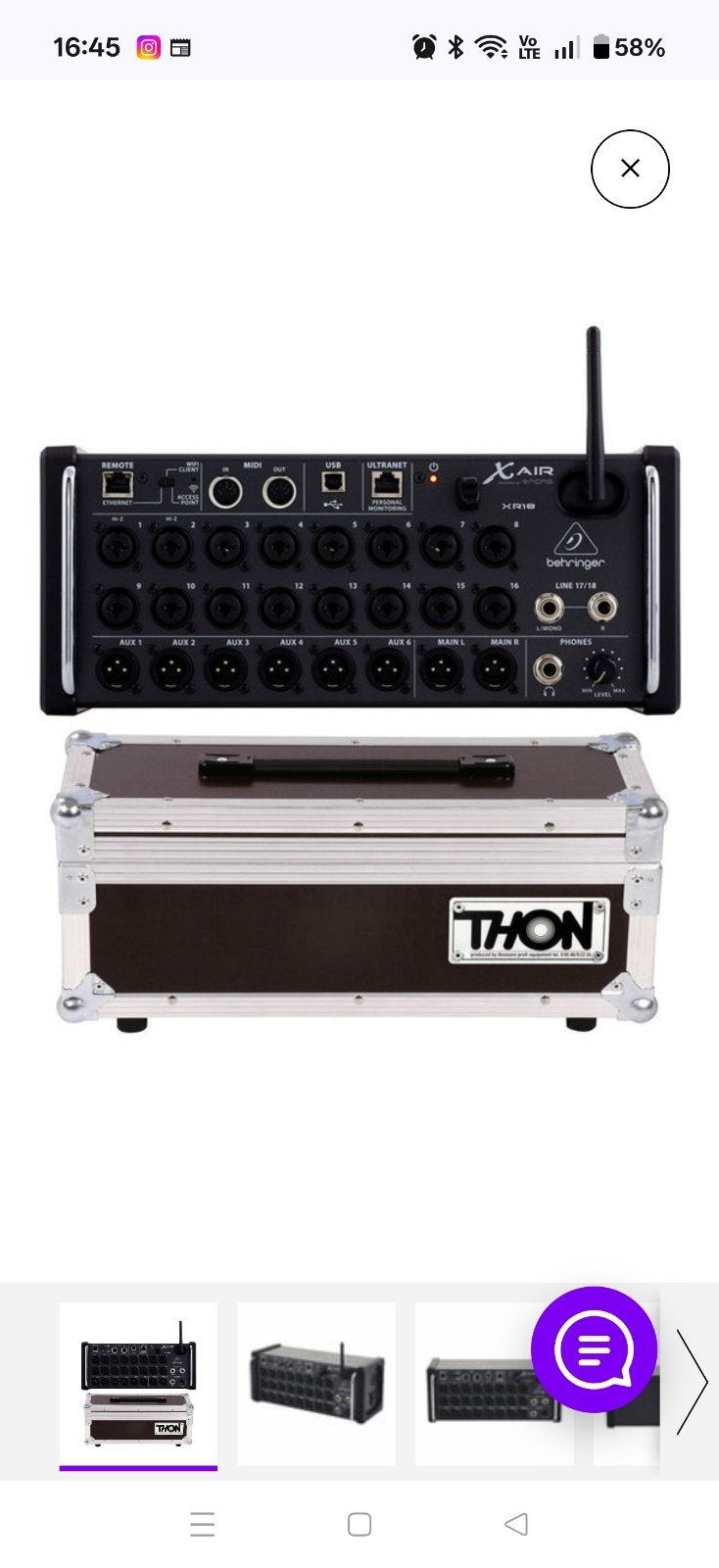 Behringer Xr18, X-touch en 2 stuk P16 Hq met mount vr stat, Ophalen, Zo goed als nieuw, 10 tot 20 kanalen
