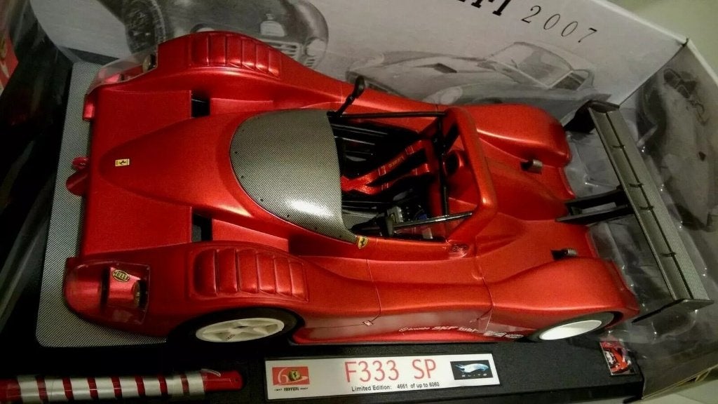 1/18 Ferrari F333 SP V12 60th Anniversary  hotwheels Elite, Hobby en Vrije tijd, Modelauto's | 1:18, Ophalen of Verzenden, Nieuw