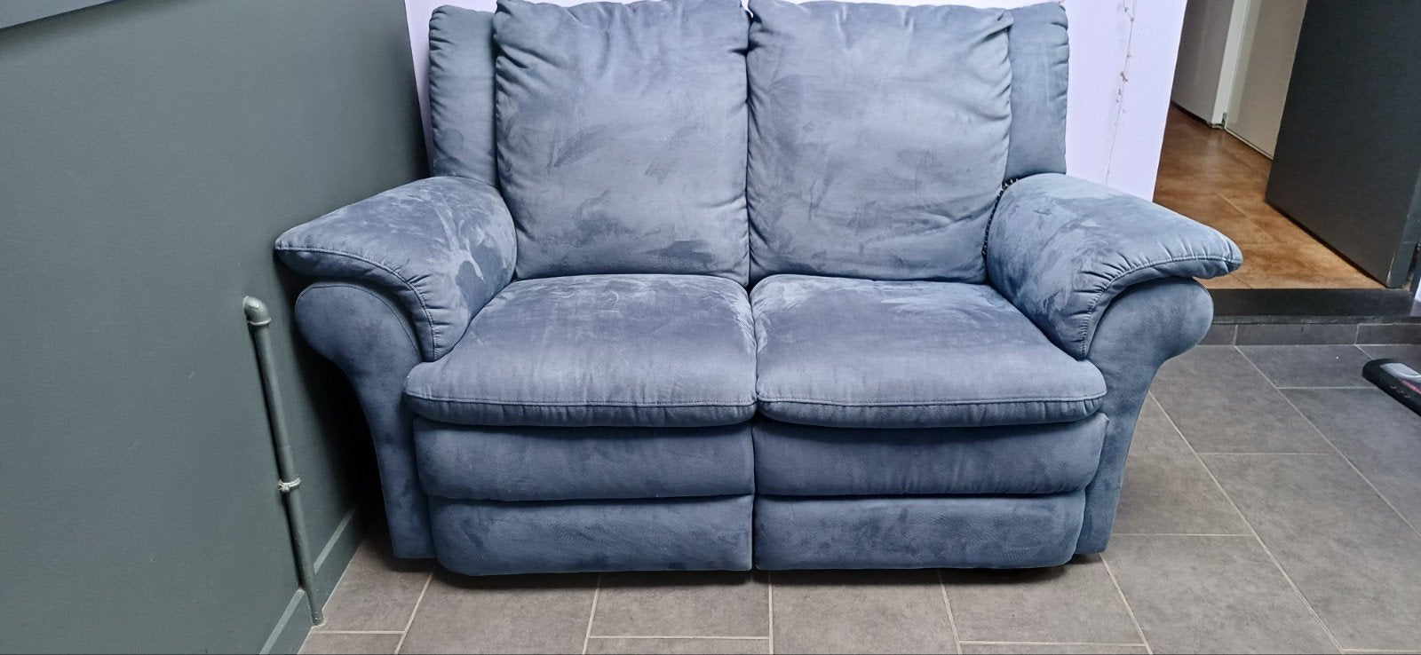 Natuzzi zetel, 2 persoons waarvan 1 relax, Ophalen