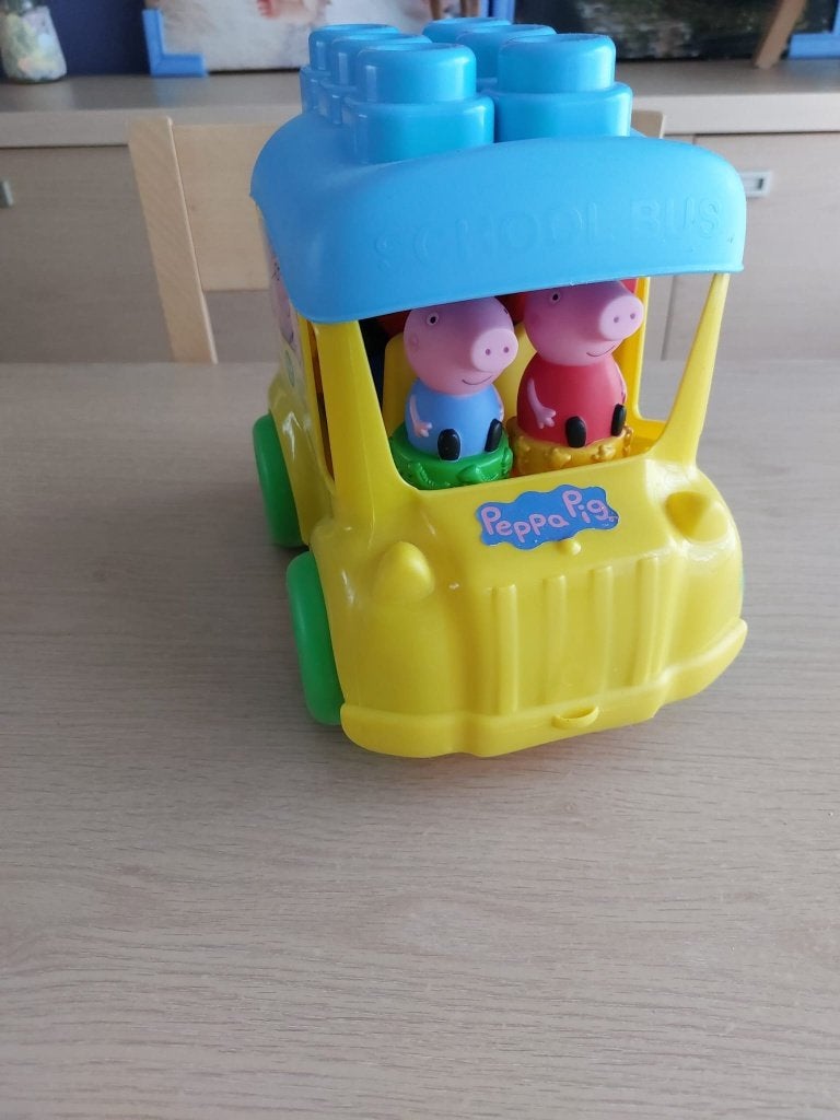 Clementoni Peppa Pig schoolbus, Peppa Pig, Ophalen, Zo goed als nieuw