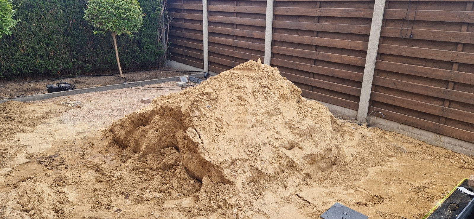Gratis gele zand 1,5 m3, Jardin & Terrasse, Sable, Enlèvement