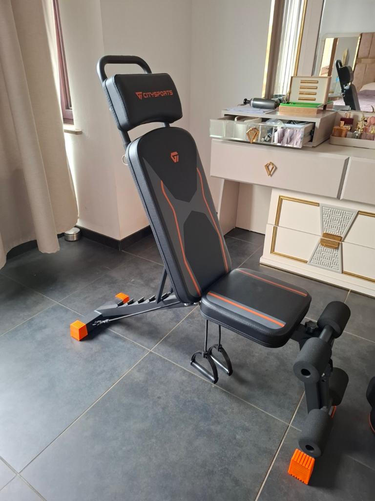 Halterbank zo goed als nieuw, Sport en Fitness, Fitnessmaterialen, Ophalen