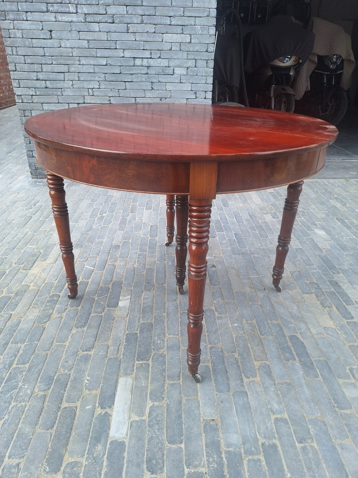 antieke tafel in mahonie, Antiek en Kunst, Ophalen