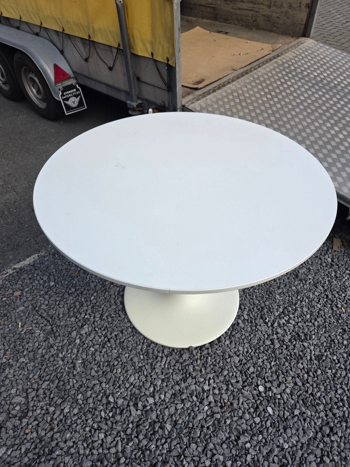 tafel ikea wit, Ophalen