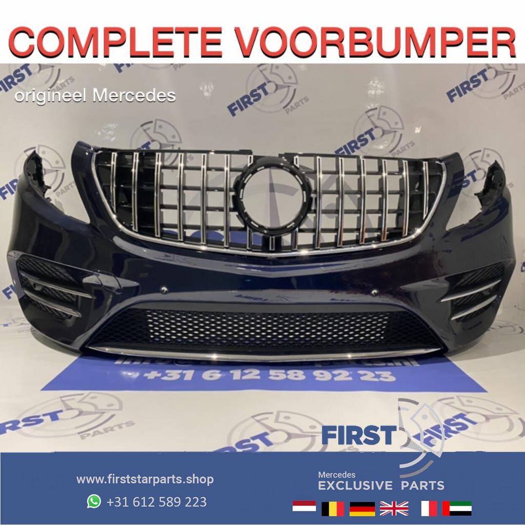 W447 V KLASSE VOORBUMPER + GT GRIL COMPLEET VITO 2014-2021 o, Gebruikt, -, Voor, Ophalen of Verzenden