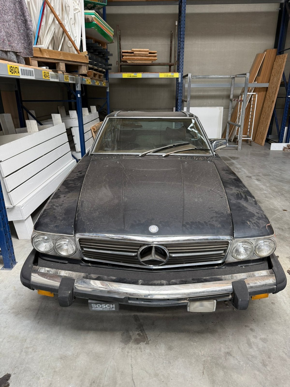 Mercedes sl 450 ( inclusief hardtop), project auto, Auto's, Automaat, Achterwielaandrijving, Cabriolet, Zwart