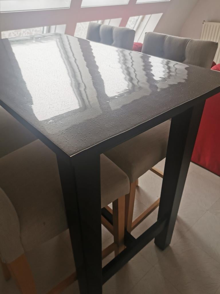 Table haute + 4 chaises, 100 à 150 cm, Quatre personnes, Enlèvement, Utilisé