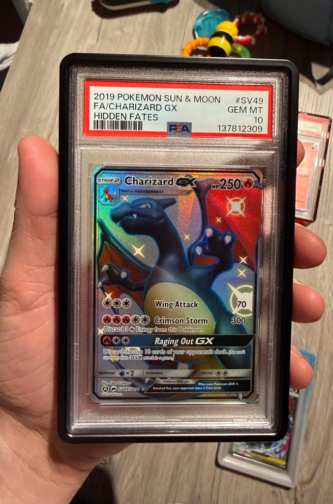 Charizard gx hidden fates psa10, Enlèvement ou Envoi, Comme neuf