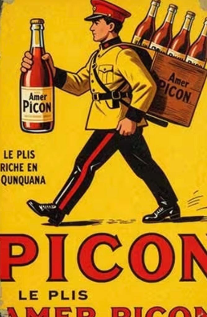 Panneau en métal Picon Amer 9 - rétro vintage mancave, Enlèvement ou Envoi, Neuf, Panneau publicitaire