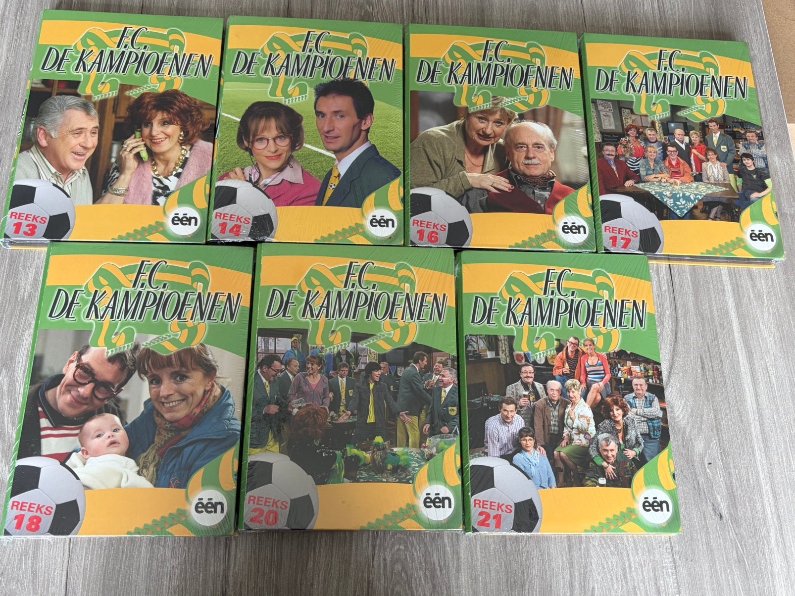 Lot dvd’s fc de kampioenen reeks 13,14,16,17,18,20,21, Ophalen of Verzenden, Zo goed als nieuw