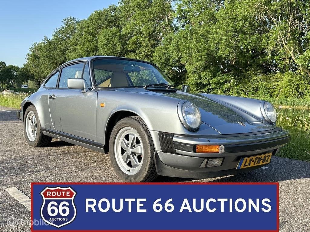 Porsche 911 Carrera | 1985 | Route 66 Auctions, Auto's, Zwart, Bedrijf, Overige carrosserie, Porsche