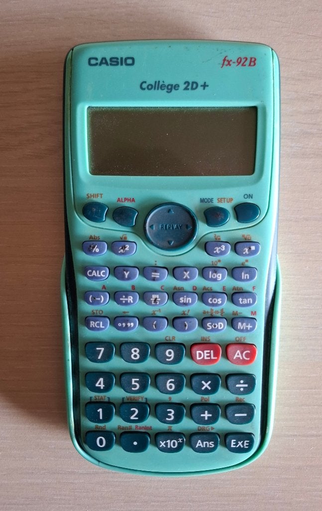 Rekenmachine Casio Collège 2D+ FX 92B, Enlèvement ou Envoi, Utilisé