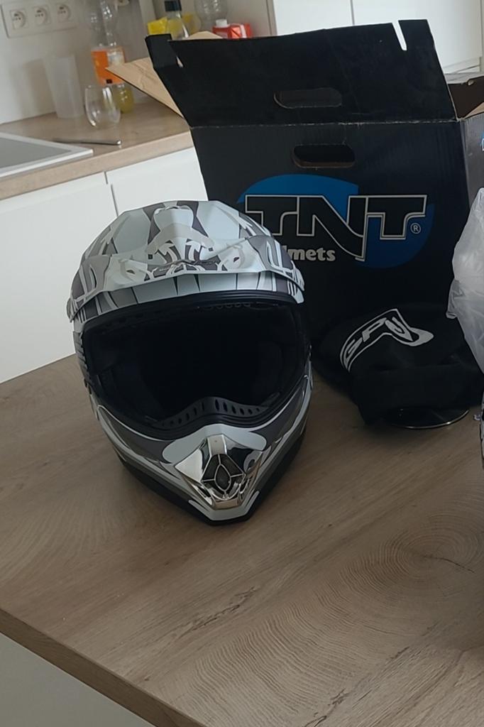 Casque motocross, nouveau jamais utilisé, car trop grand., Enlèvement, Neuf, sans ticket, L, Hommes