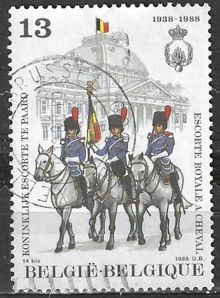 Belgique 1988 - Yvert/OBP 2308 - Escorte à cheval (ST), Envoi, Affranchi, Oblitéré