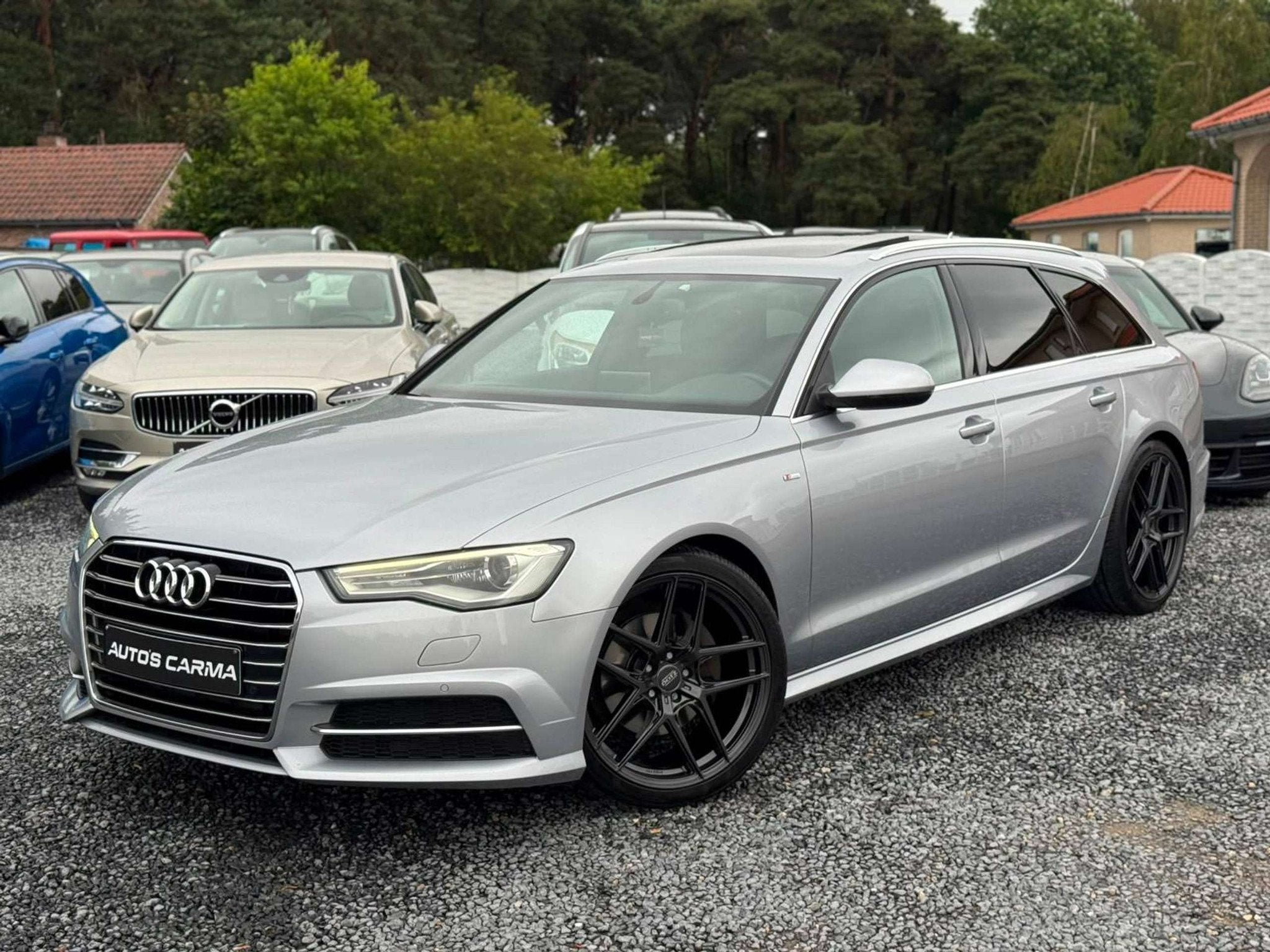Audi A6 190Pk S-Line Pano CruiseC Airco Led Automaat *, Auto's, Audi, Automaat, Gebruikt, 4 cilinders, Leder