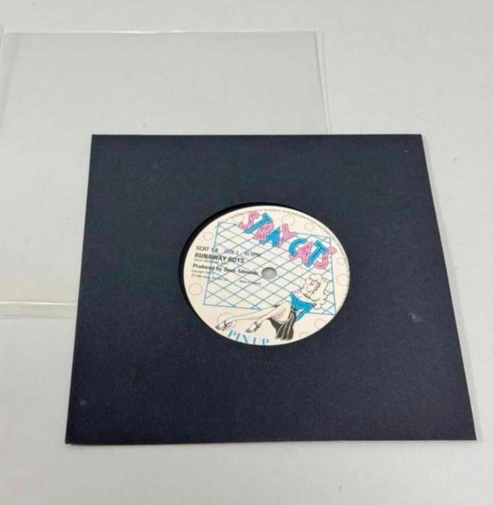 STRAY CATS Runaway Boys 7" Vinyl UK 1980 SCAT 1 Brian Setzer, 7 inch, Single, Ophalen of Verzenden, Zo goed als nieuw