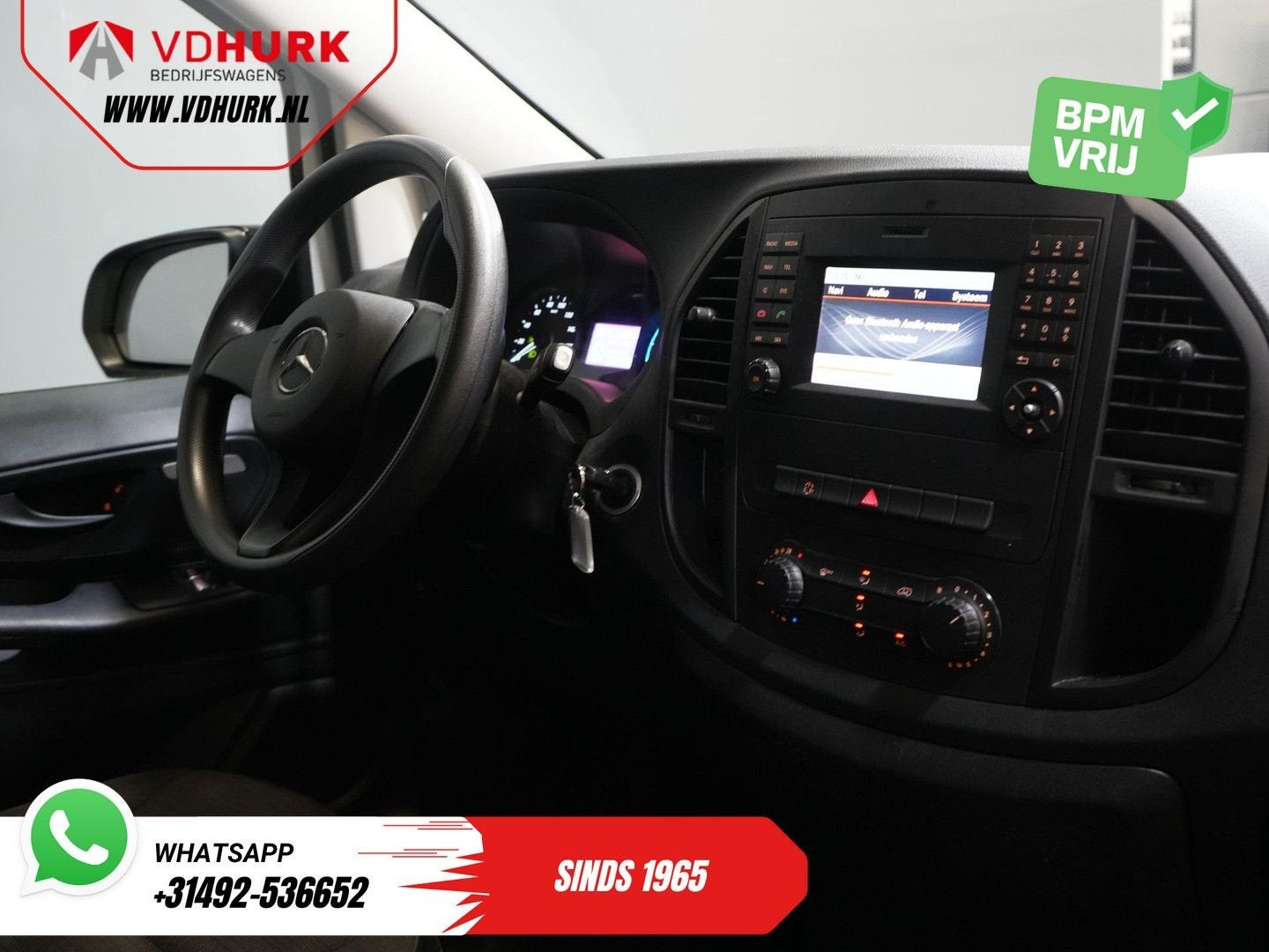 Mercedes-Benz eVito DEMO BPM VRIJ! 19"/ HG Zwart Pakket/ Spo, Automaat, Wit, Mercedes-Benz, Onderhoudsboekje