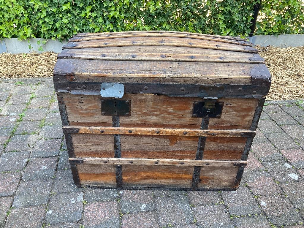 Vintage houten kist, Ophalen, Gebruikt, 50 tot 75 cm, Minder dan 50 cm