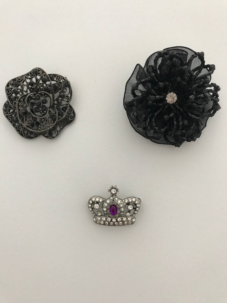 Broches, Handtassen en Accessoires, Overige materialen, Zwart, Minder dan 4 cm, Nieuw