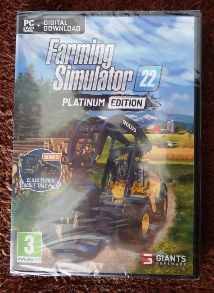 Farming Simulator 22 Platinum Edition, Consoles de jeu & Jeux vidéo, Jeux | PC, Enlèvement, Neuf, Simulation, À partir de 3 ans