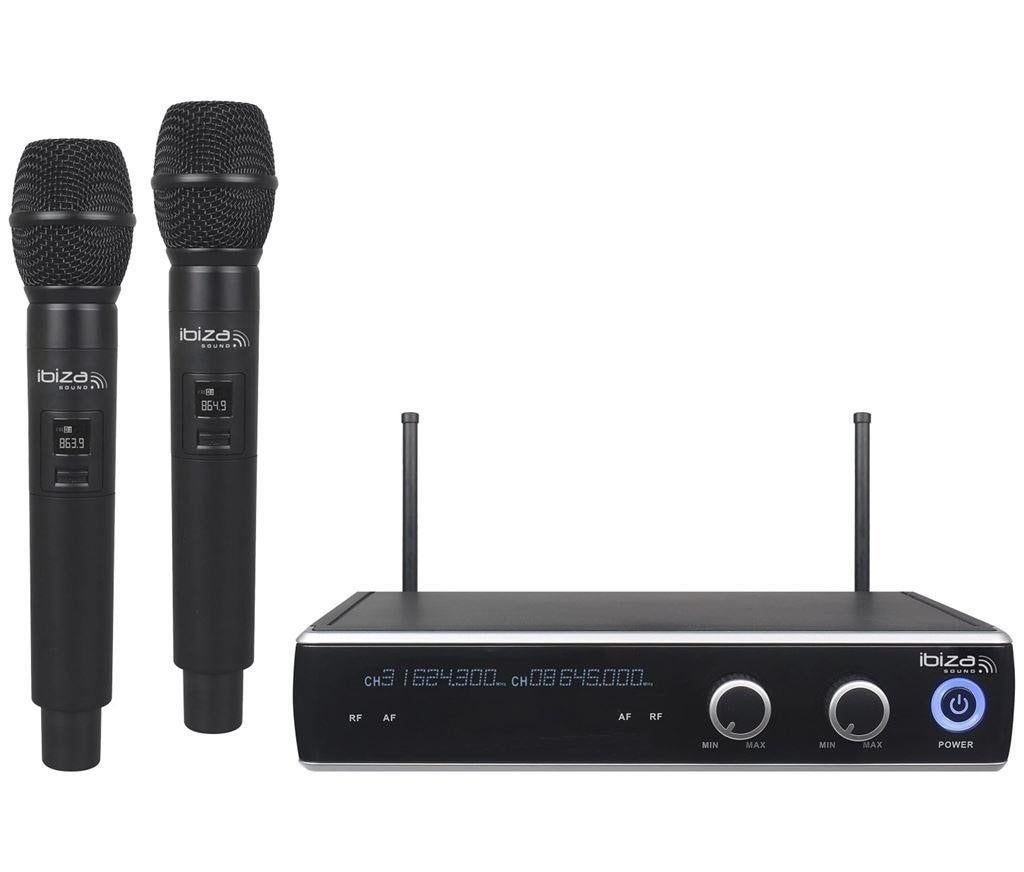 Dubbele UHF microfoon set 2 hand microfoons 863.9 & 864.9MHZ, Musique & Instruments, Microphones, Enlèvement ou Envoi, Neuf, Autres types