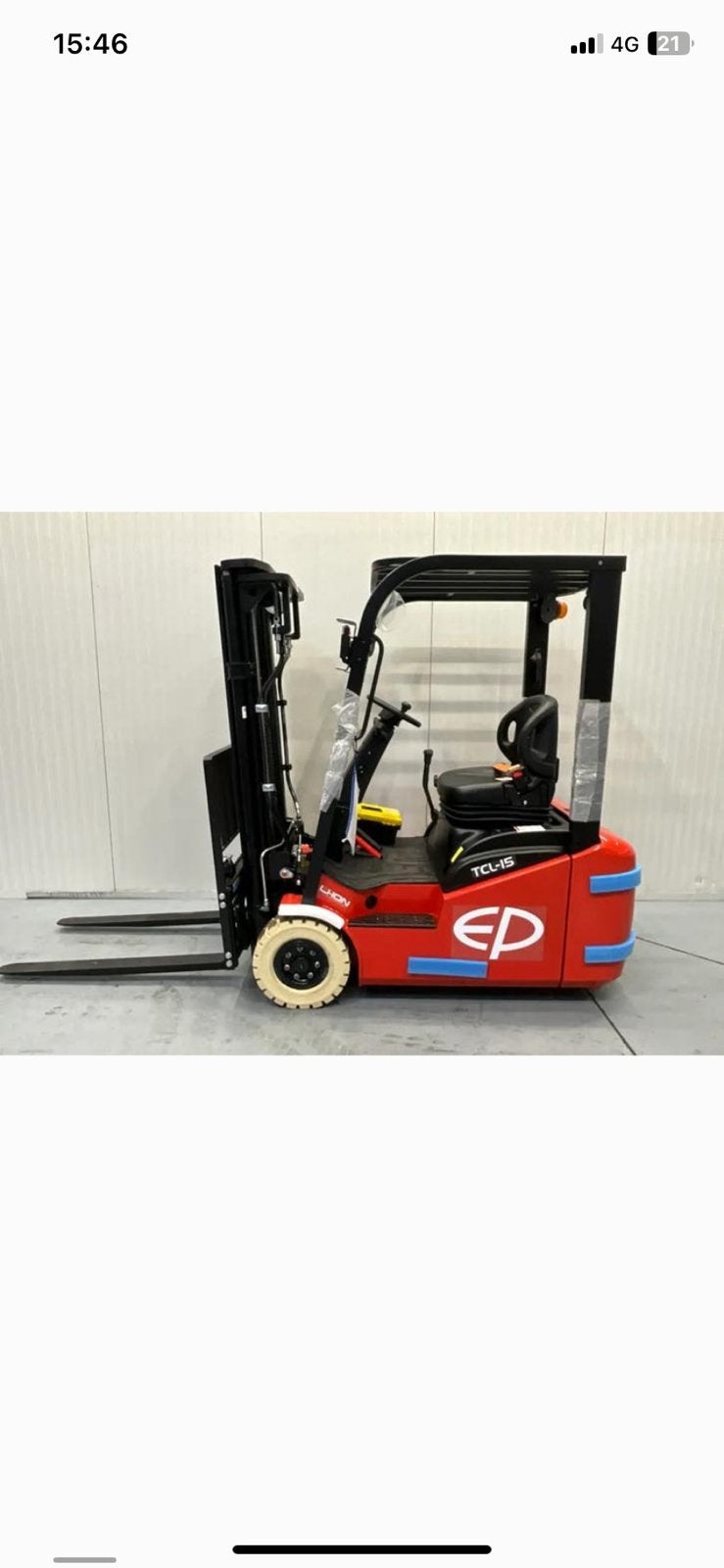EP TCL152 2026 1.500 kg 2 uur Triplex 4,30 m, Ophalen, Heftruck, 1000 tot 2000 kg, Elektrisch