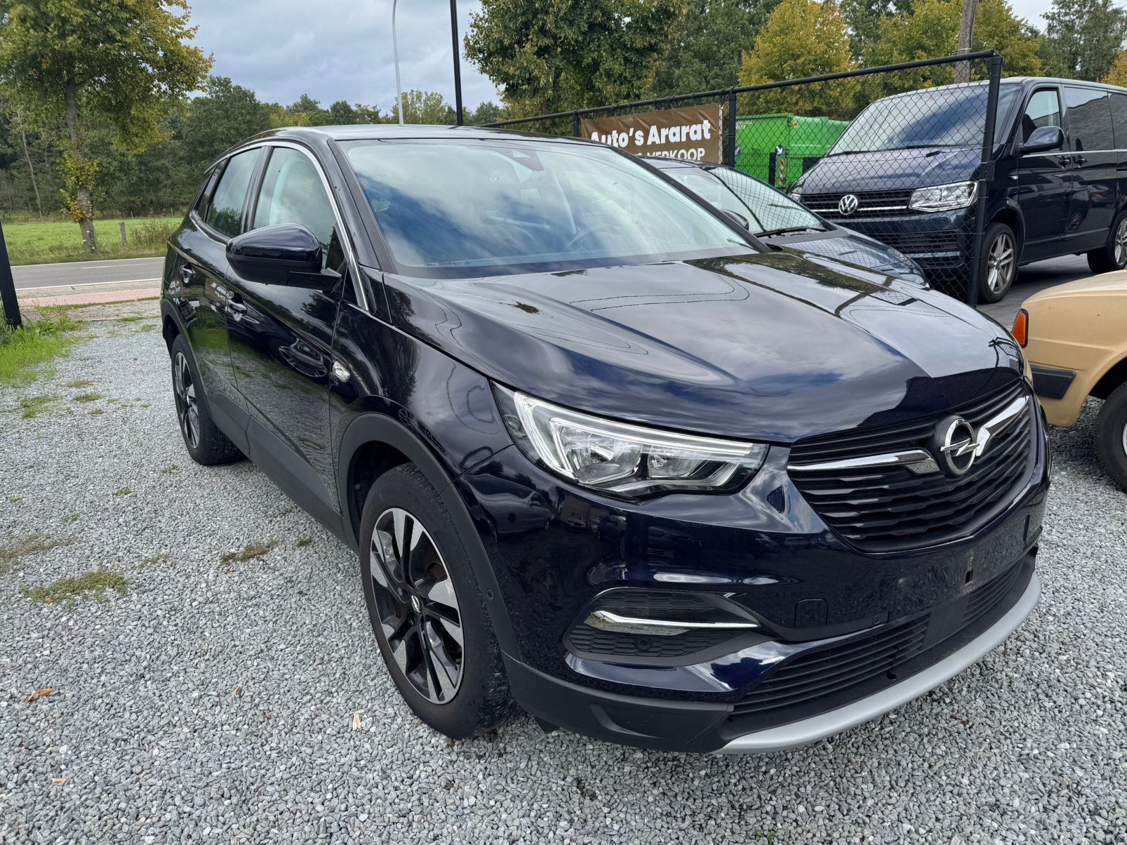 Opel Grandland 1.2 benzine bj 2019 km 119.300 mooie auto, Autos, Cuir, Achat, Entreprise, Boîte manuelle