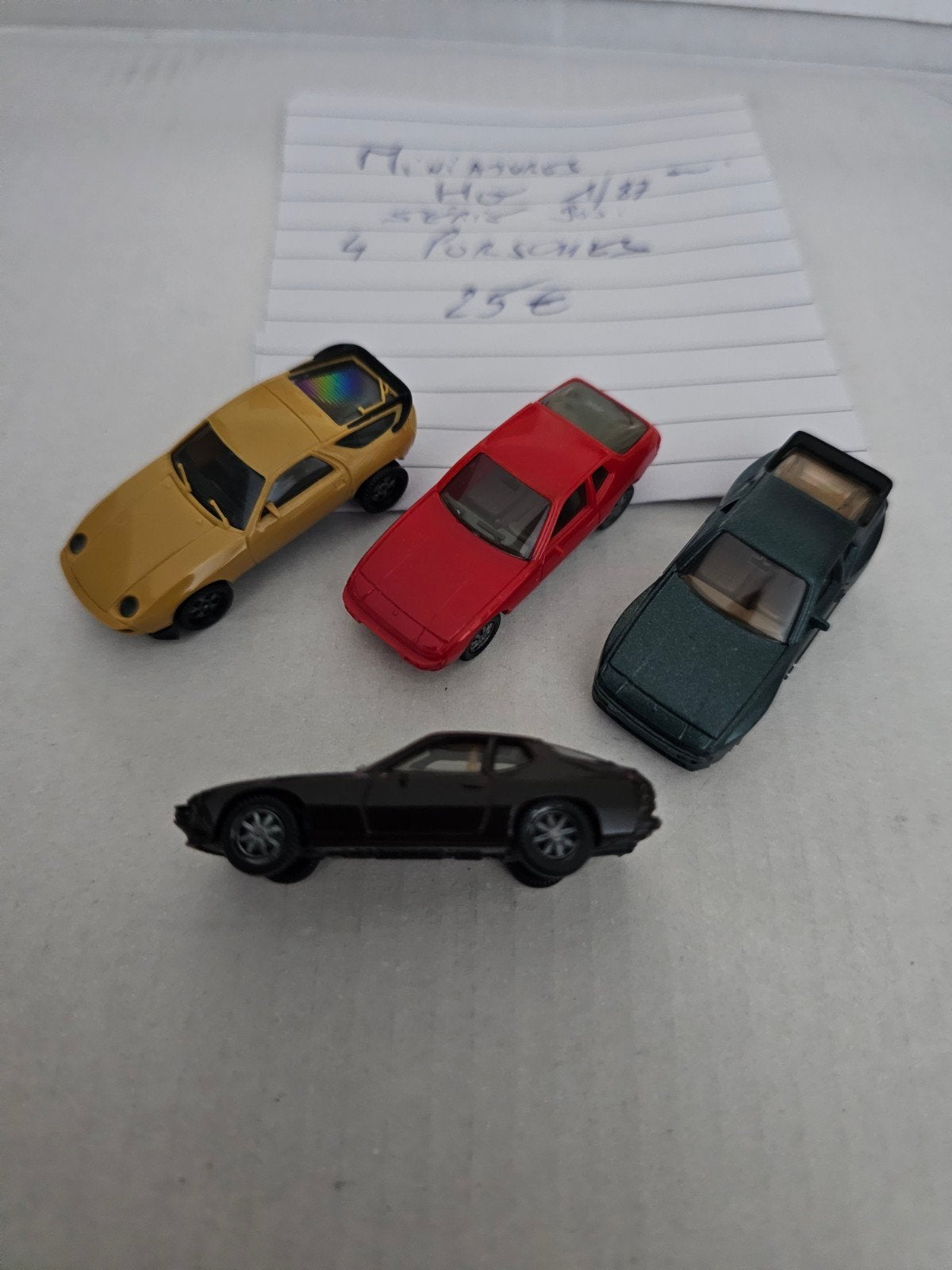 lot 4 miniatures HO Porsches, Enlèvement ou Envoi