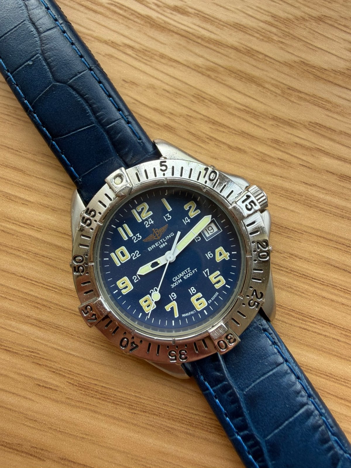 Montre Breitling Colt, Enlèvement, Comme neuf, Cuir, Breitling